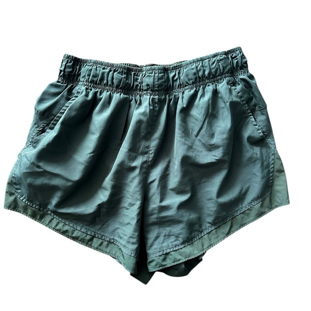 Athletic Works Navy Green Running Shorts